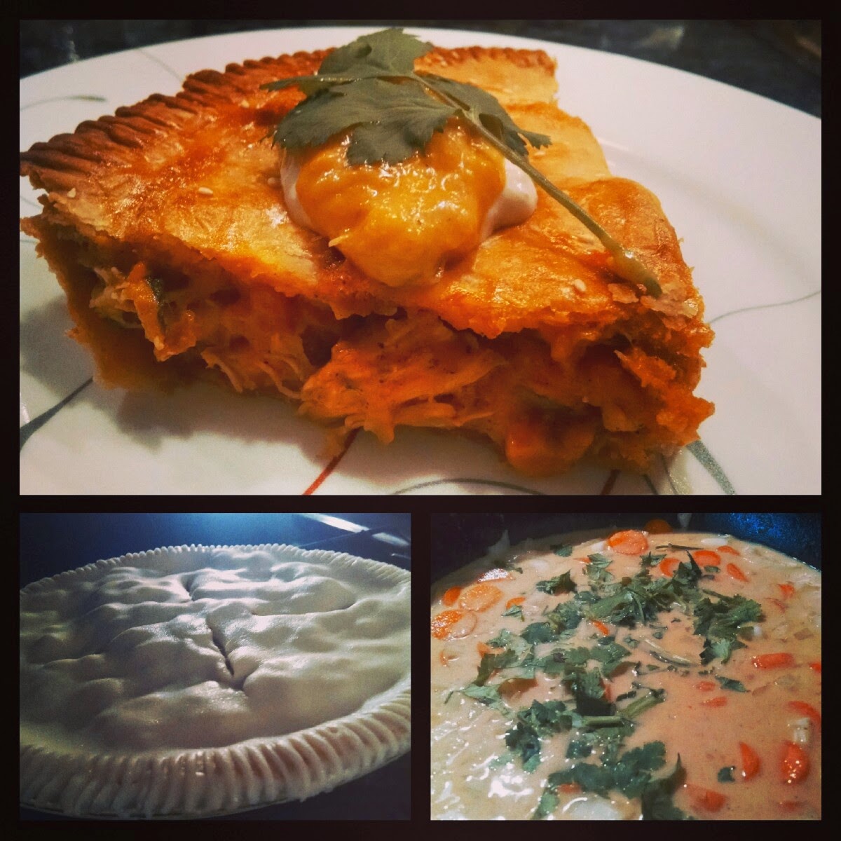 Red Coconut Chicken Pie