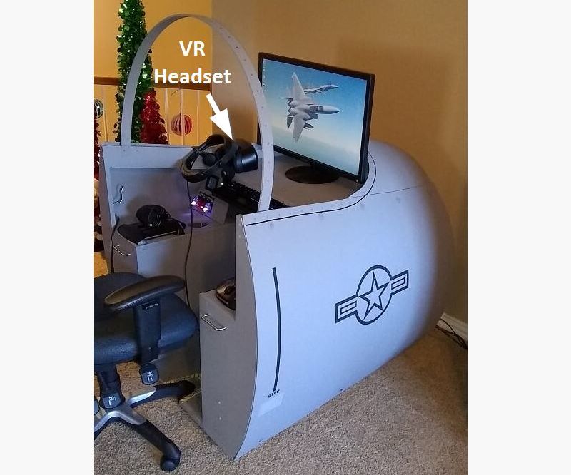 VR Cockpit Desk