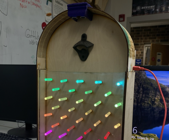 Neopixel Plinko Bottle Opener