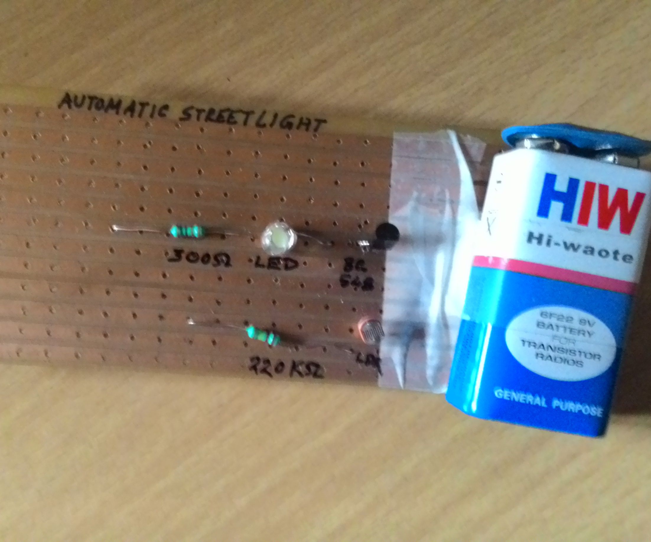Making Automatic Street light