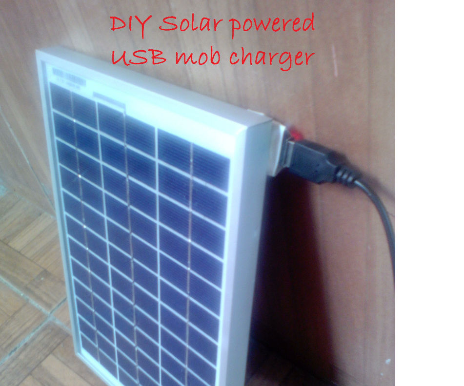 DIY Solar Powered USB Mobile Charger