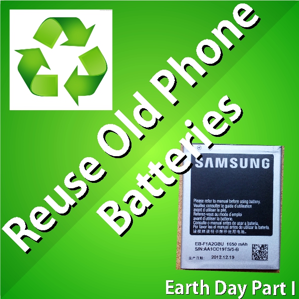 Reuse Old Phone Batteries As a Powerbank (earth Day Part 1)