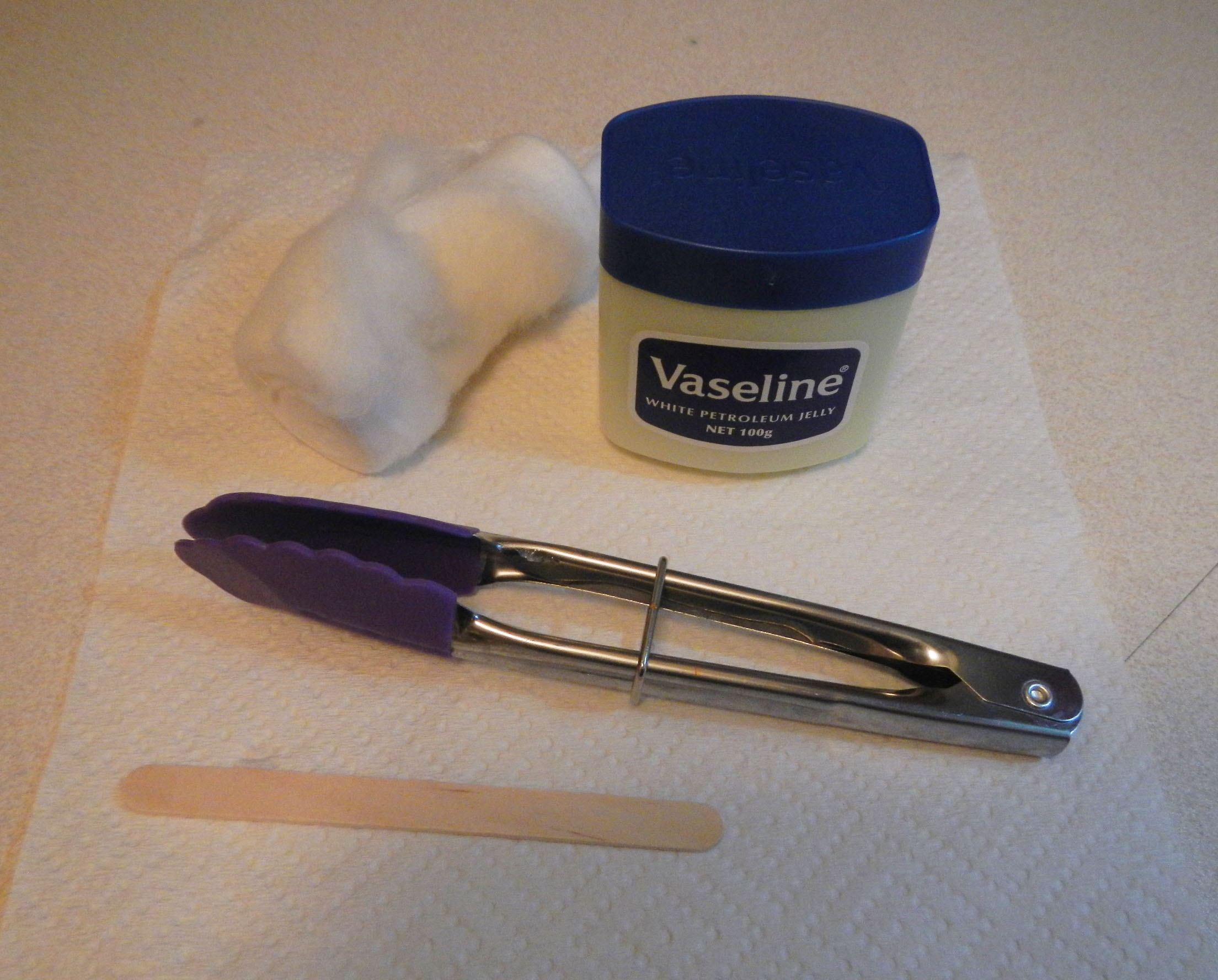Cotton Wool Ball and Petroleum Jelly Firestarters