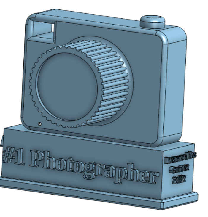 3D PRINTED PHOTOGRAPHER TROPHY