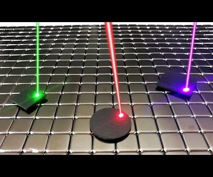 Laser Motion Control of Levitating Graphite
