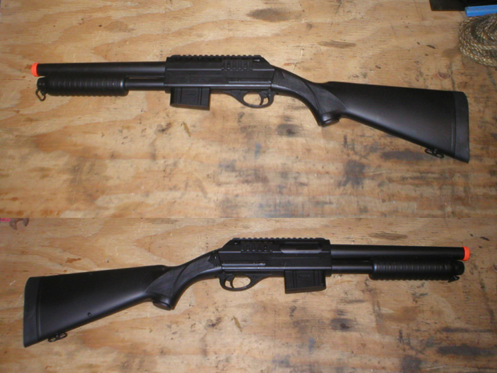 airsoft tactical shotgun modified for hunting