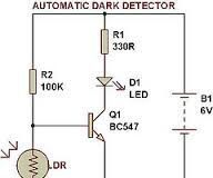 how to make a dark detector circuit