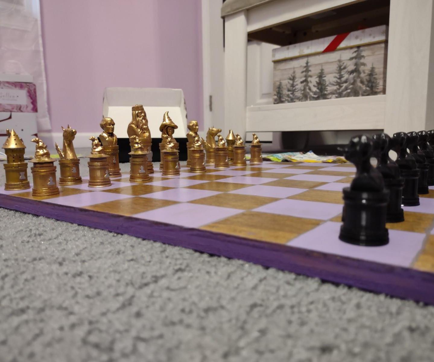 Harry Potter Chess Set With Board