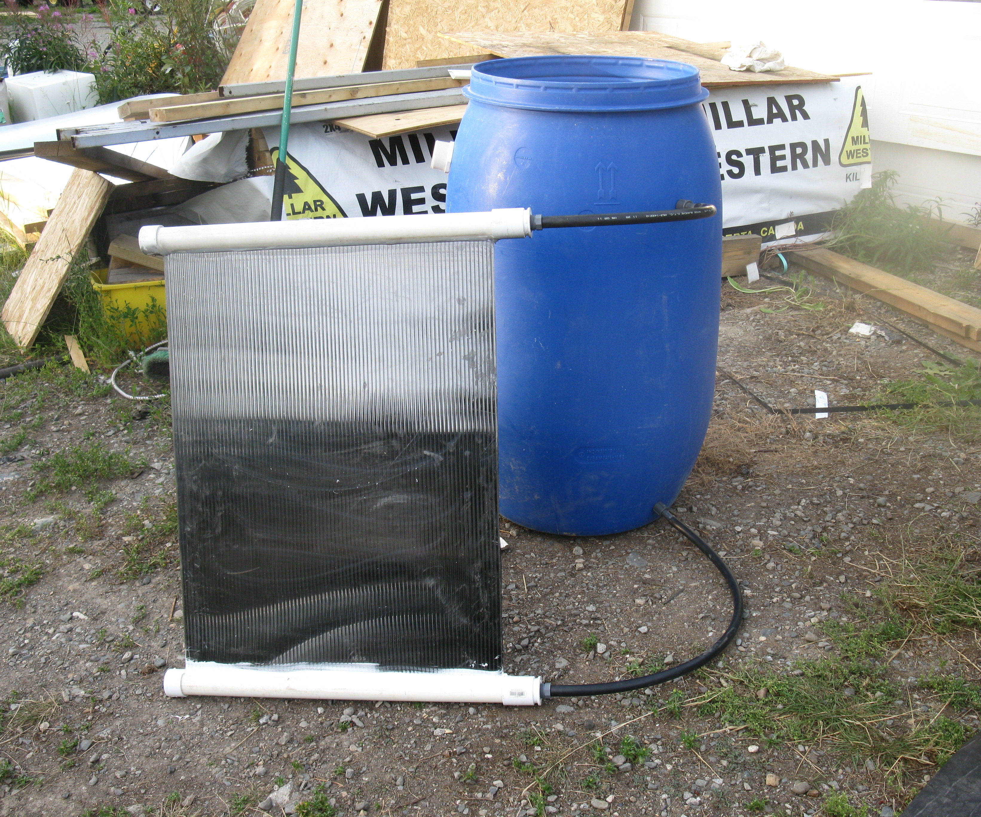 Passive Solar Water Heater