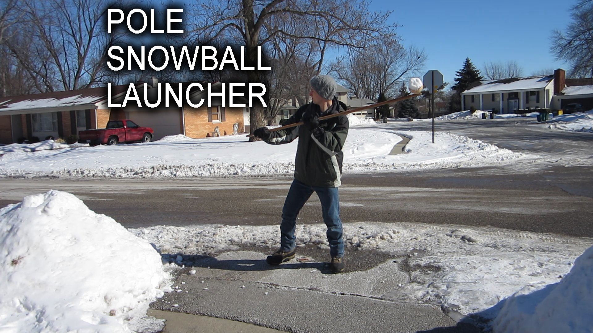 Pole Snowball Launcher