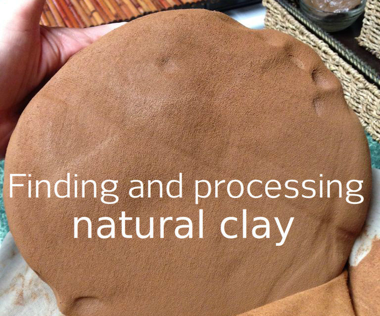 Harvesting your own clay, dirty but delightful!