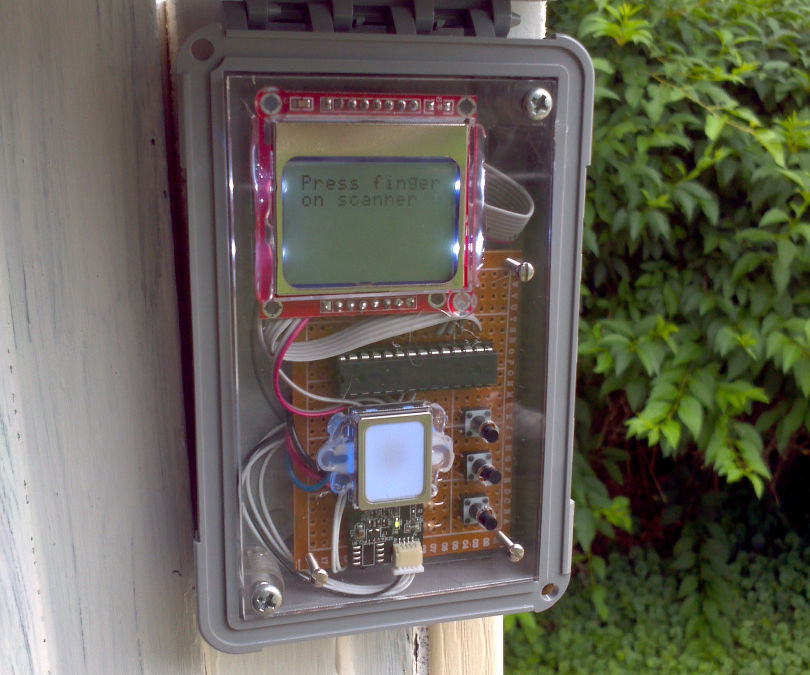 Garage Door Fingerprint Lock