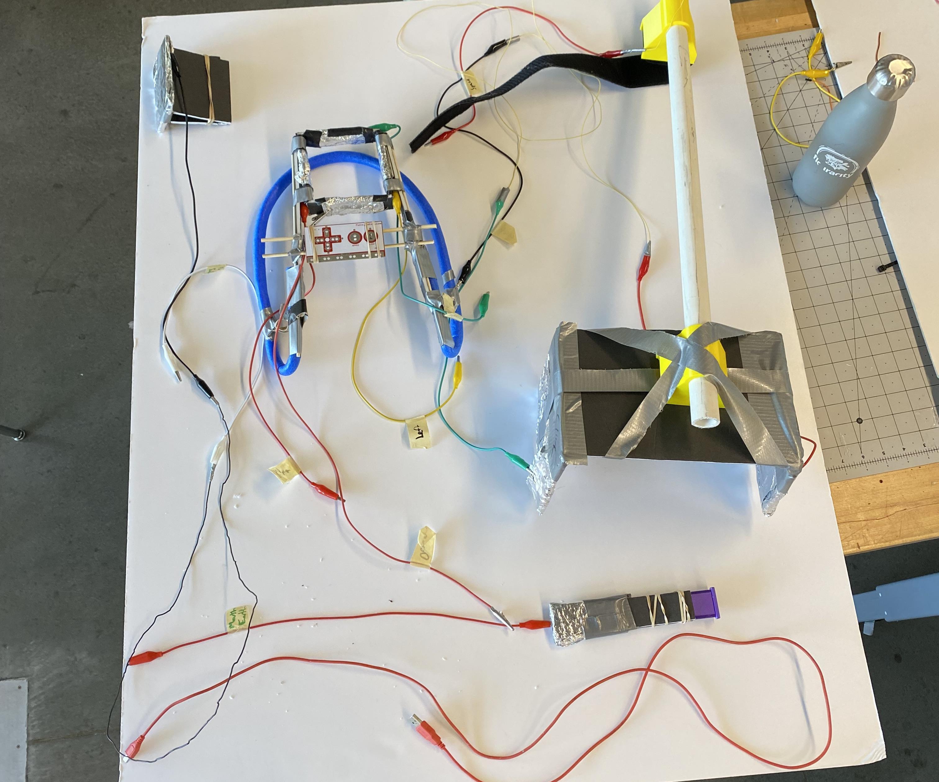 MakeyMakey Gaming Controller for Quadriplegia (Utilizes Head/Neck and One Foot)