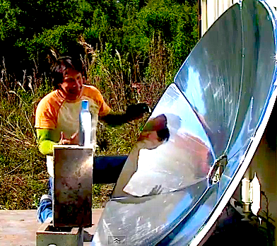 GIANT 70" satellite Dish conversion solar cooker HIGH PWER