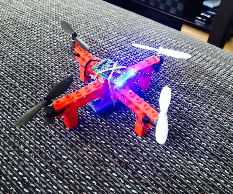 Cheap Flying Lego Quadcopter