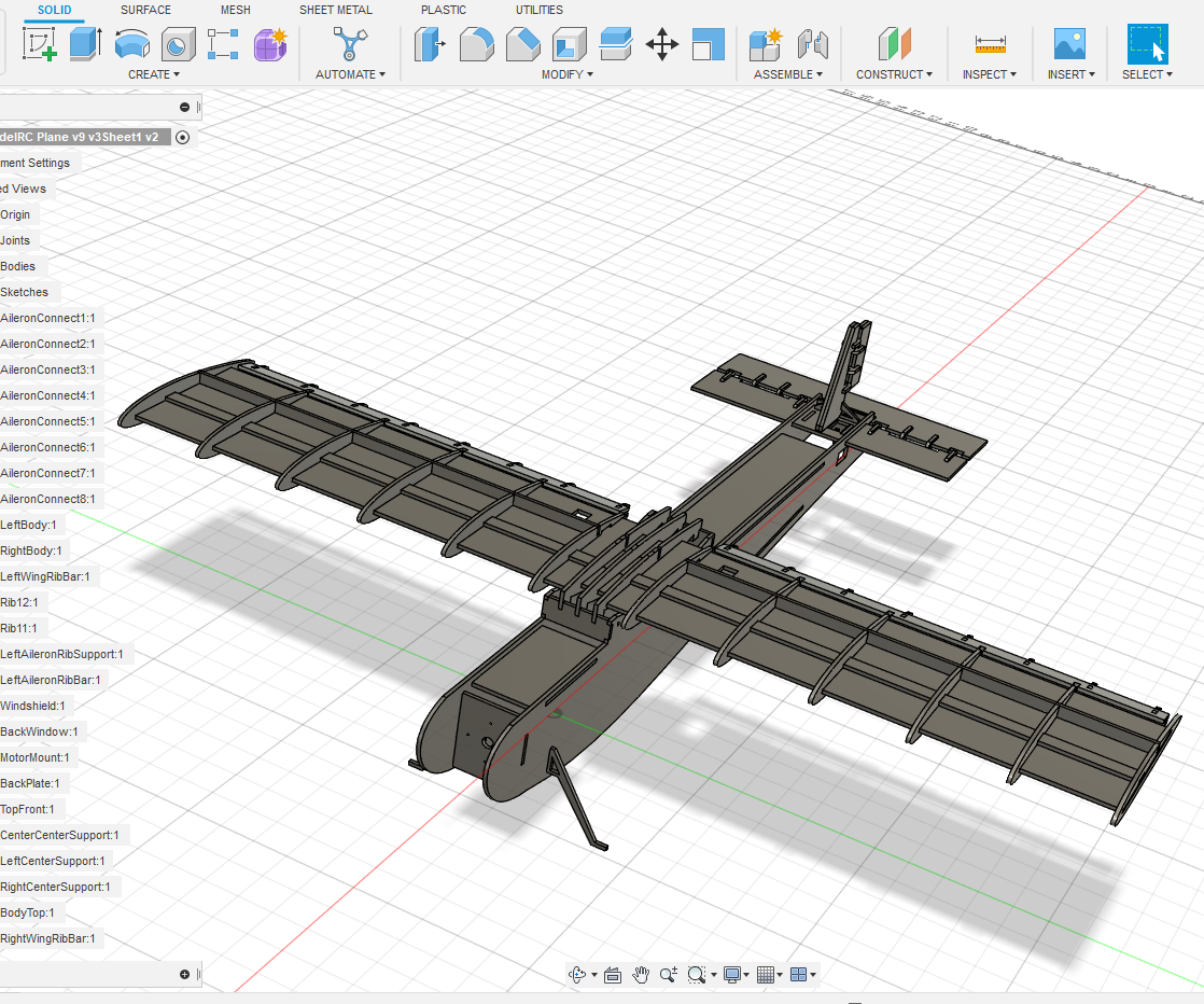 3D Modeled RC Plane