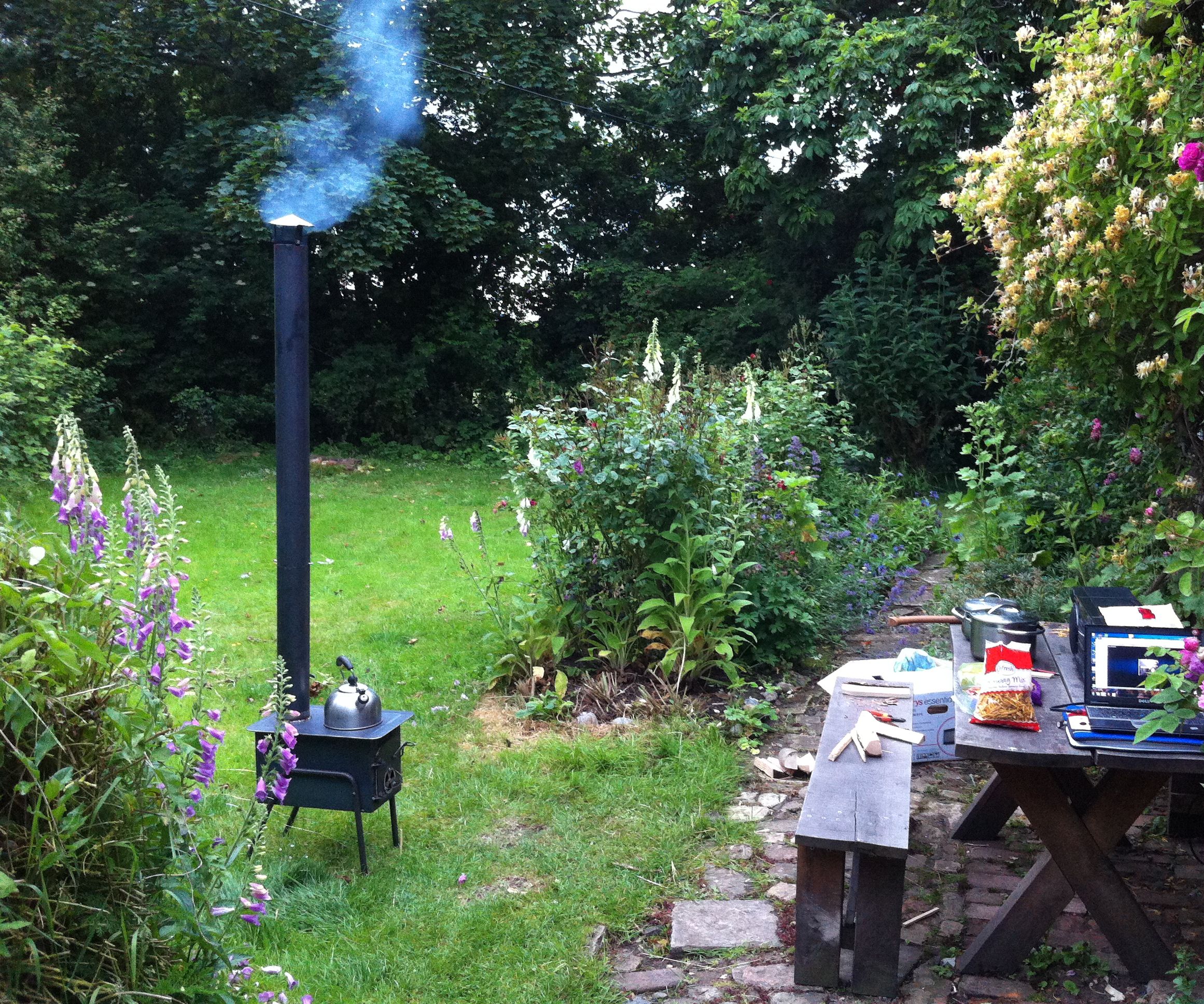 Woodburning Stove From Sheet Steel