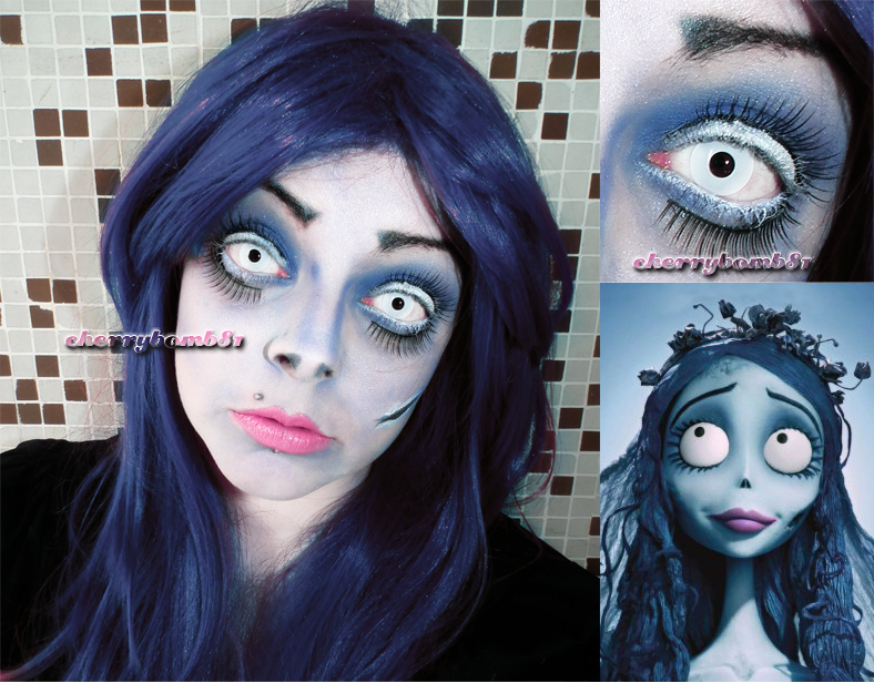 Corpse Bride Makeup Tutorial-8 Easy Steps