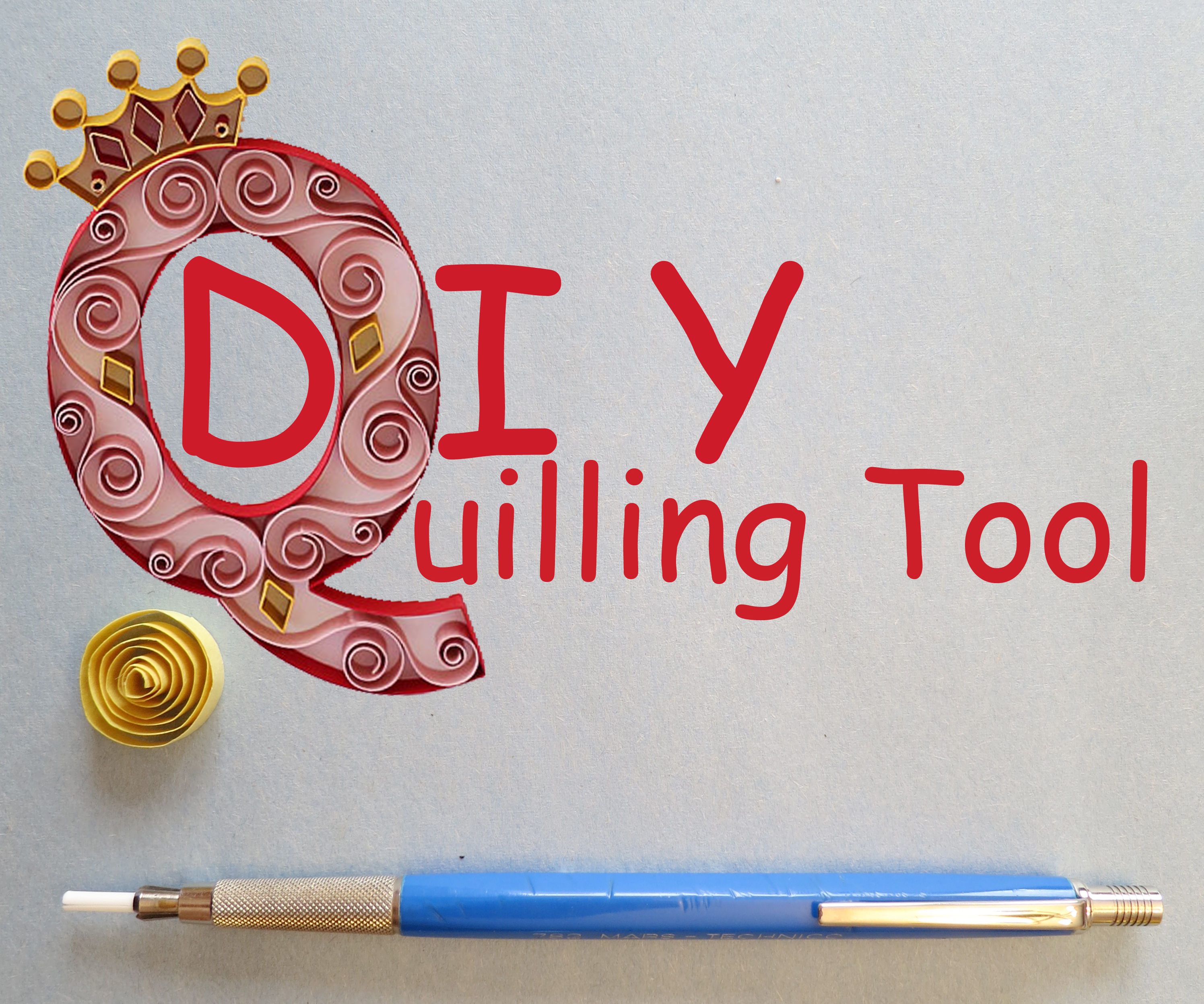 DIY Quilling Tool From Junk Drawer Finds!