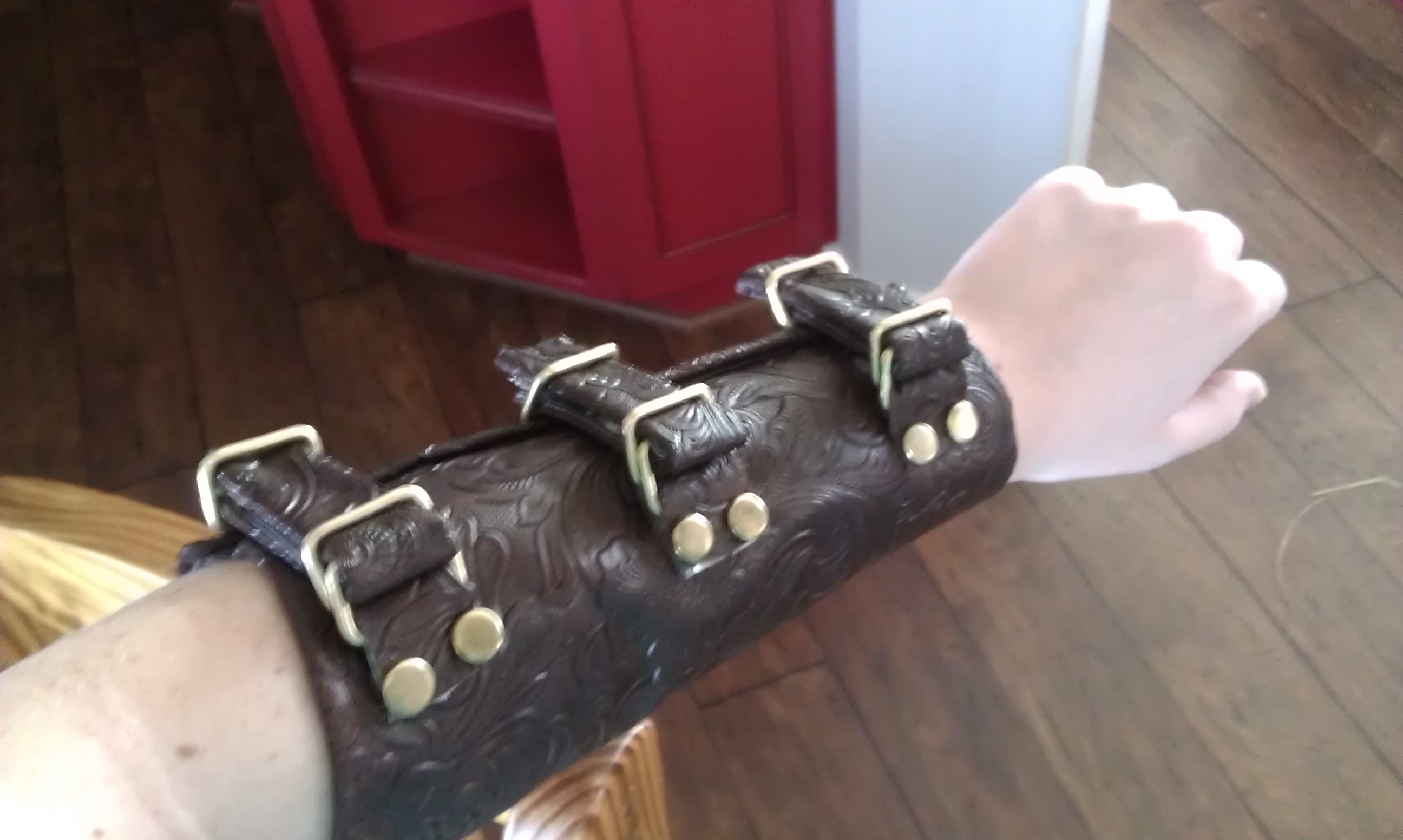 How to Make a Vambrace When You Don’t Know How to Sew or Work Leather