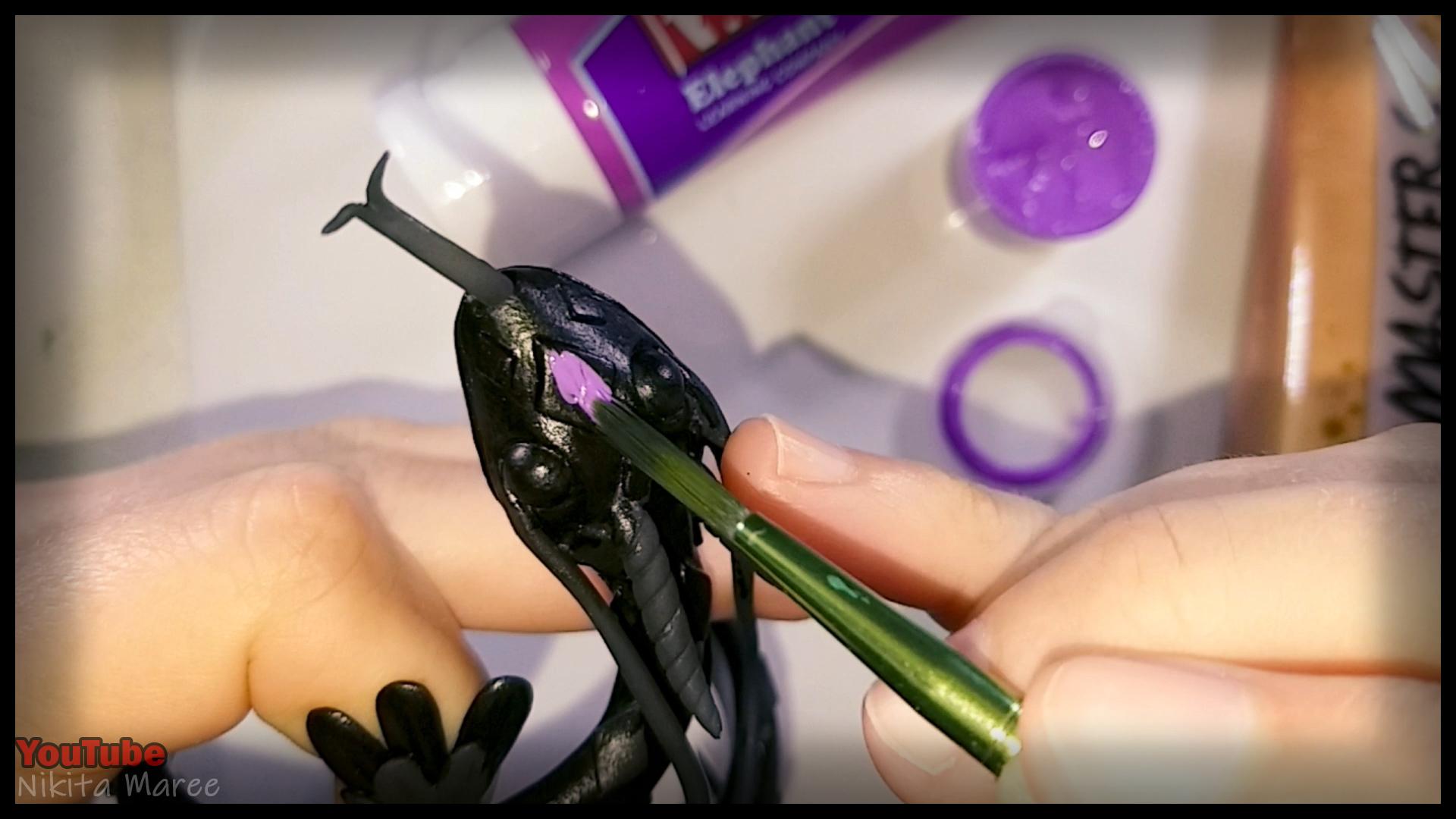 Polymer clay tutorial. How to sculpt a serpent bangle. Dragon sculpture. Step by step instructions (44).jpg