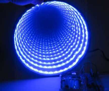 Arduino-controlled RGB LED Infinity Mirror