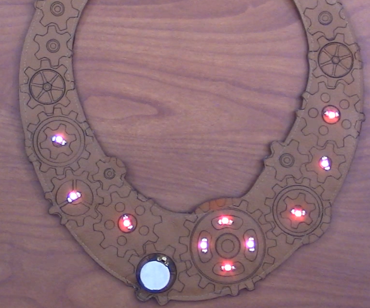 How to Laser Cut and Light a Steampunk Leather Collar
