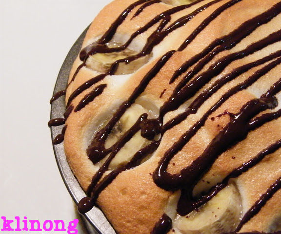 Banana Cream Pie With Melted Chocolate
