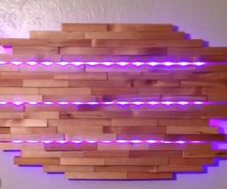 Split Cedar LED Wall Lamp
