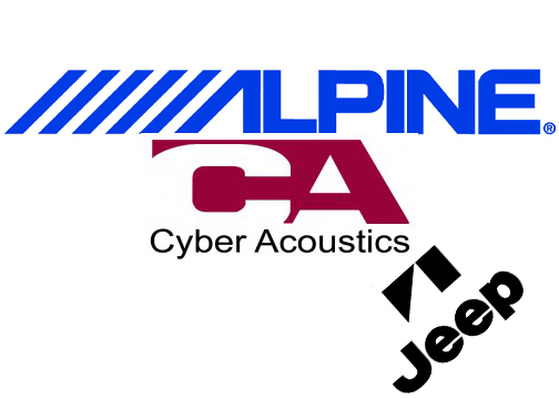 Computer subwoofer system retrofit into Jeep and audio upgrade