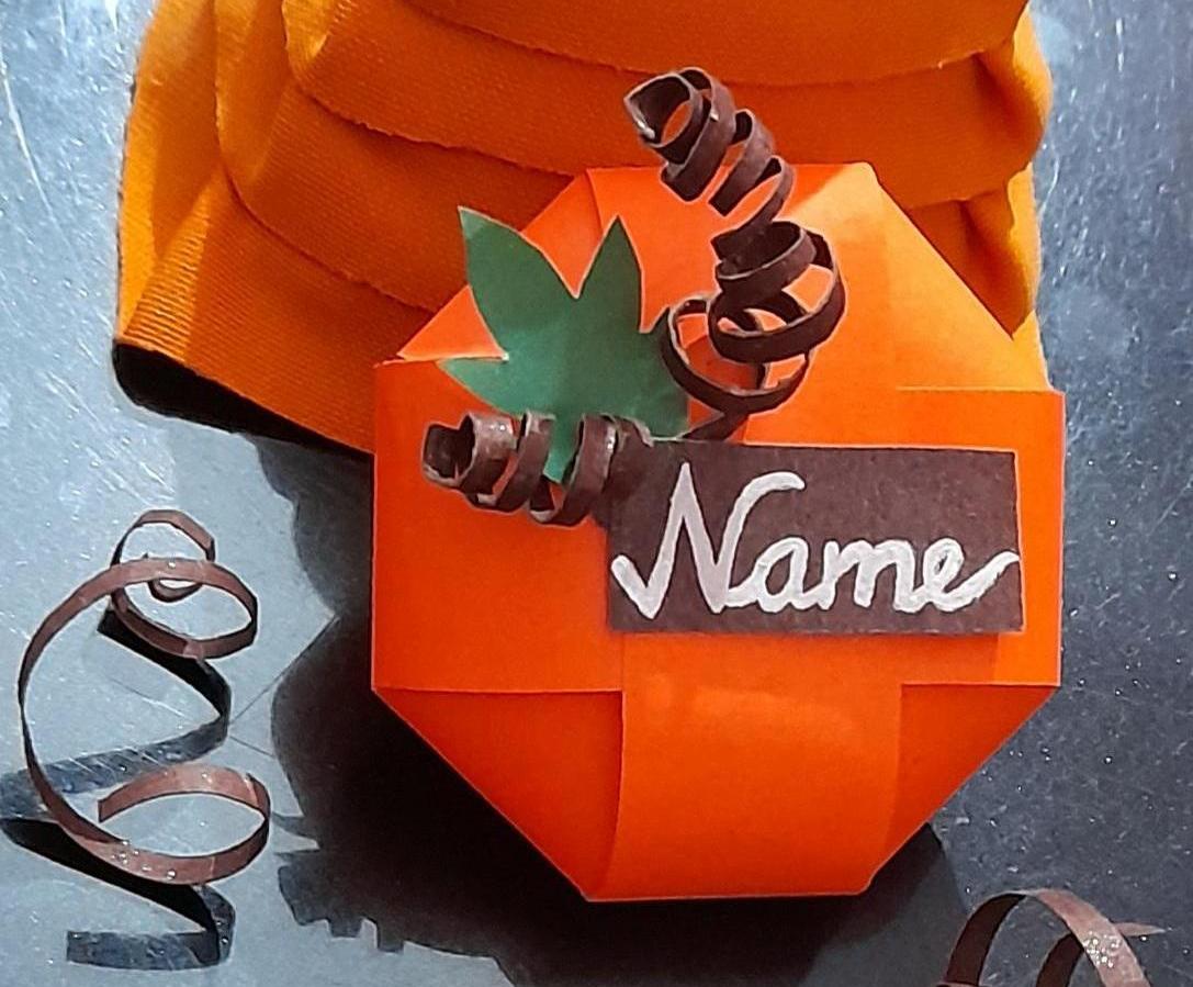 Pumpkin Name Card
