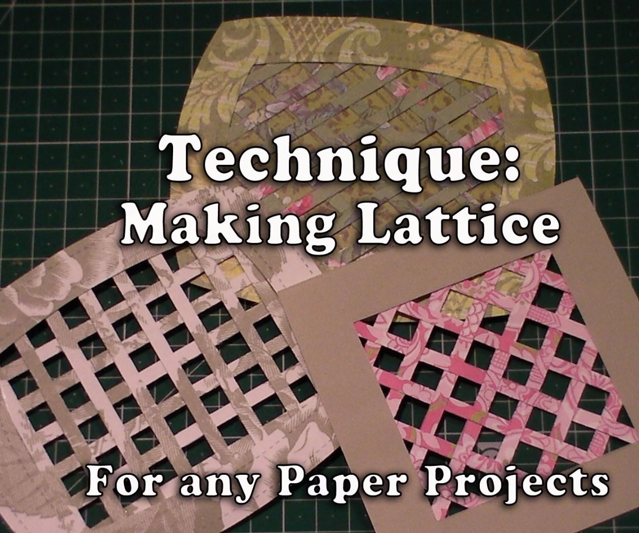How to Make Your Own Lattice for Your Crafts 