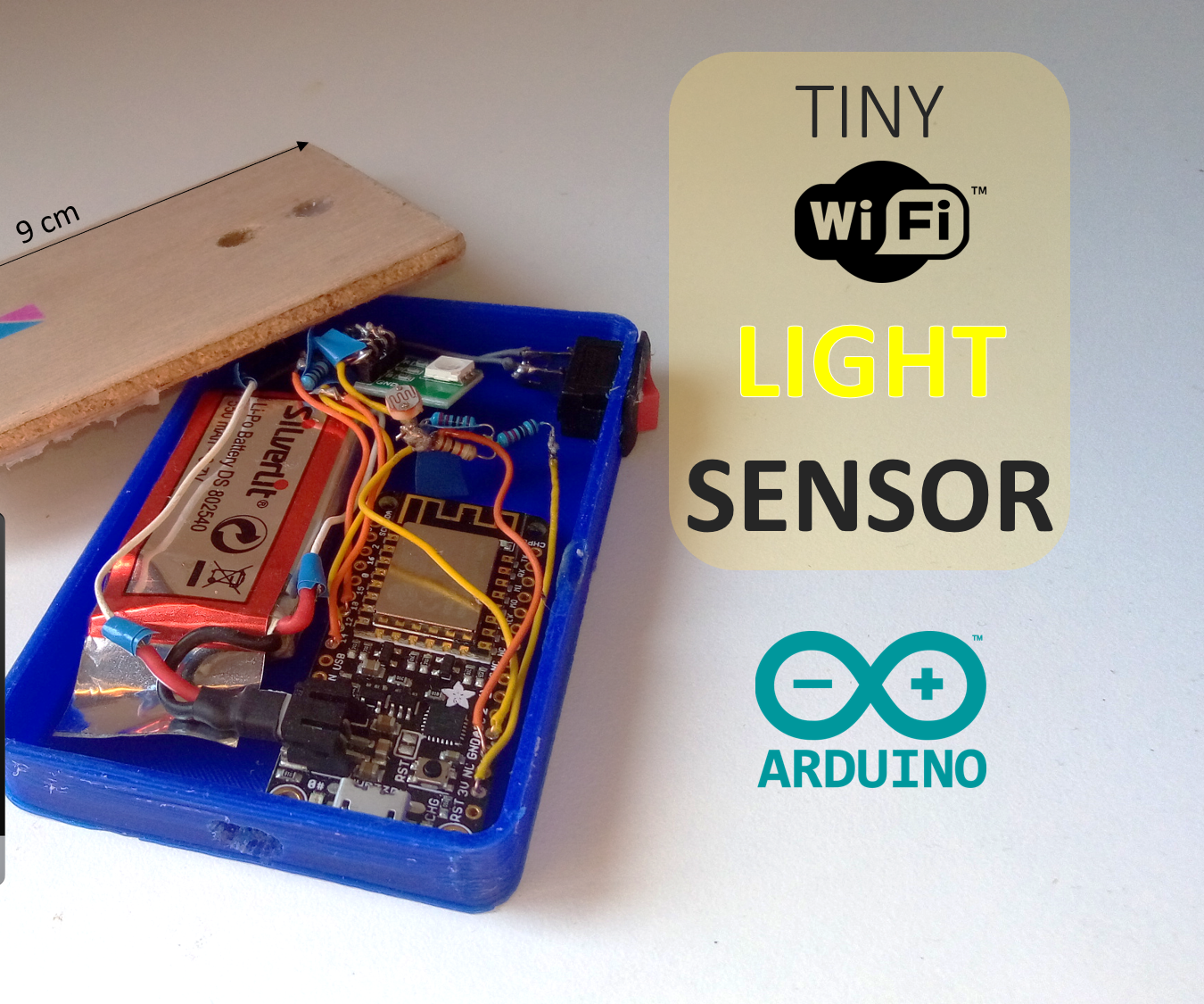 DIY -  Wifi Light Sensor - Wifi Communication to ThingSpeak [Arduino / ESP8266 / ThingSpeak]