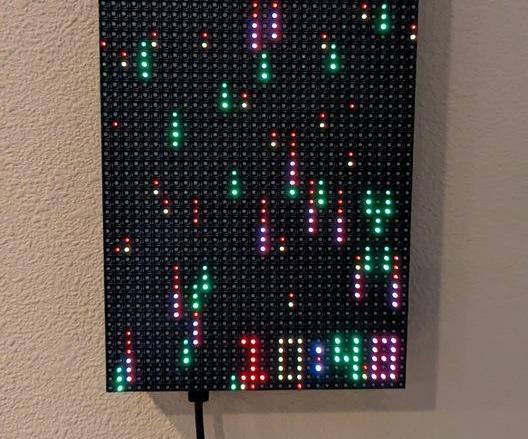 64x32 LED Matrix Clock