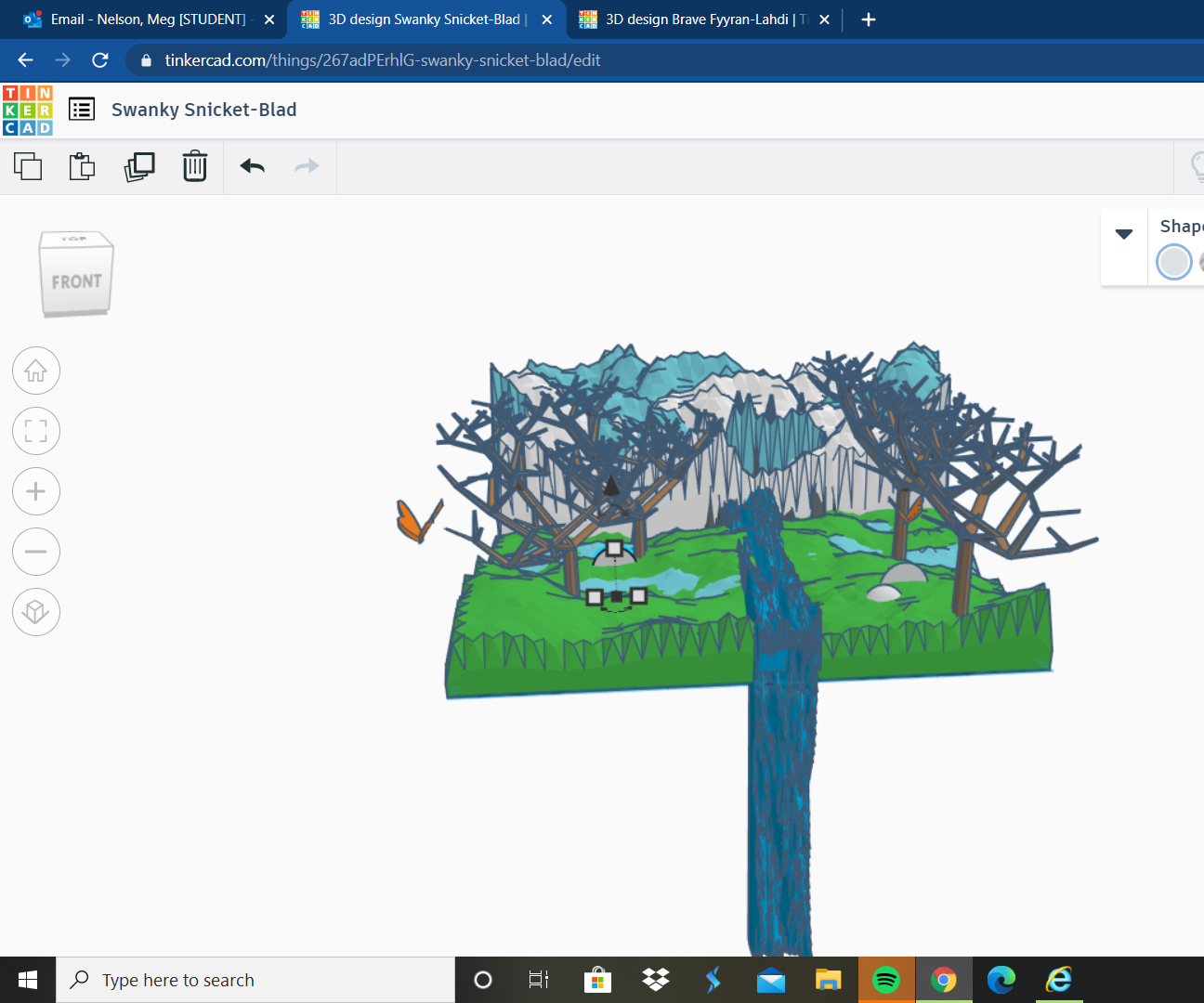 Forest on Tinkercad