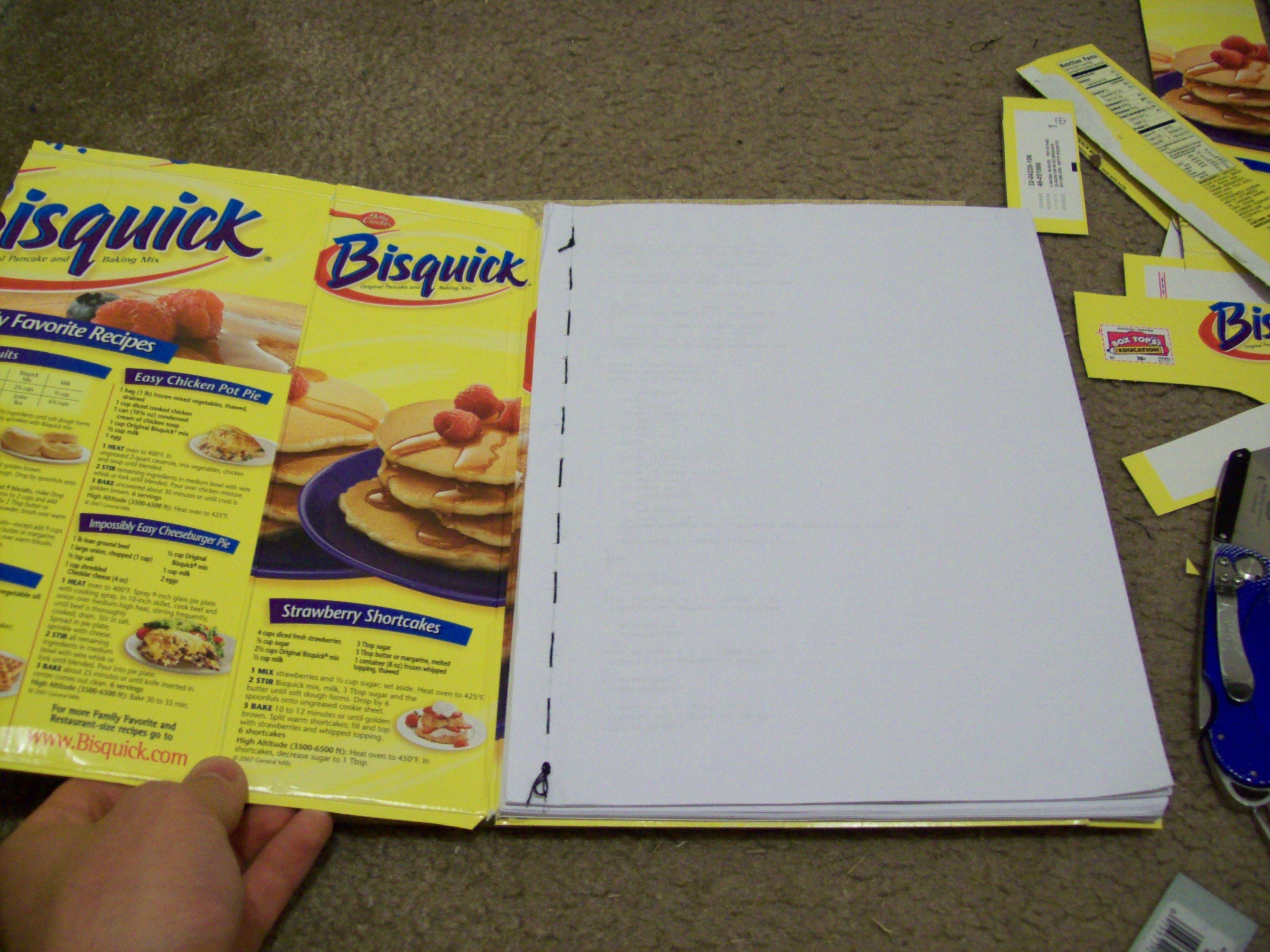 Recycled Material Composition Book