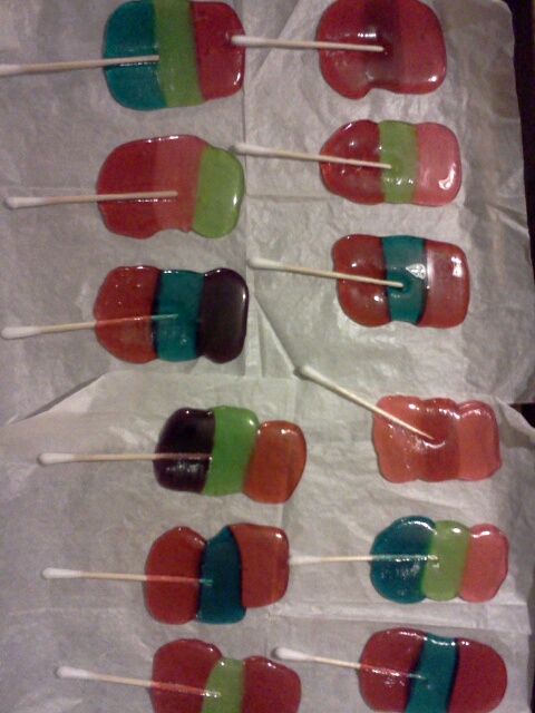 Cheshire Cat lollipops