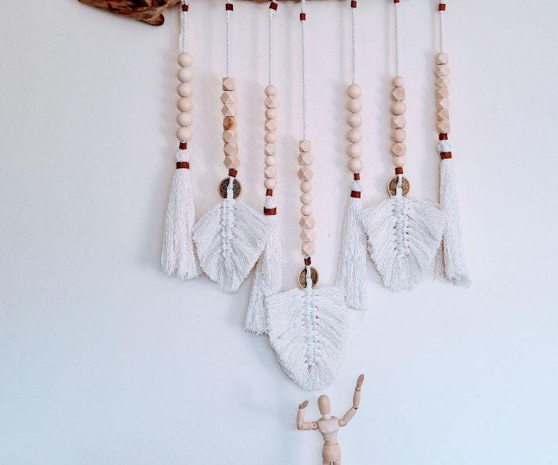 Rope and Bead Wall Hanging