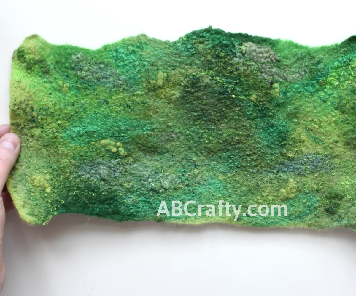 Wet Felted Wool Fabric