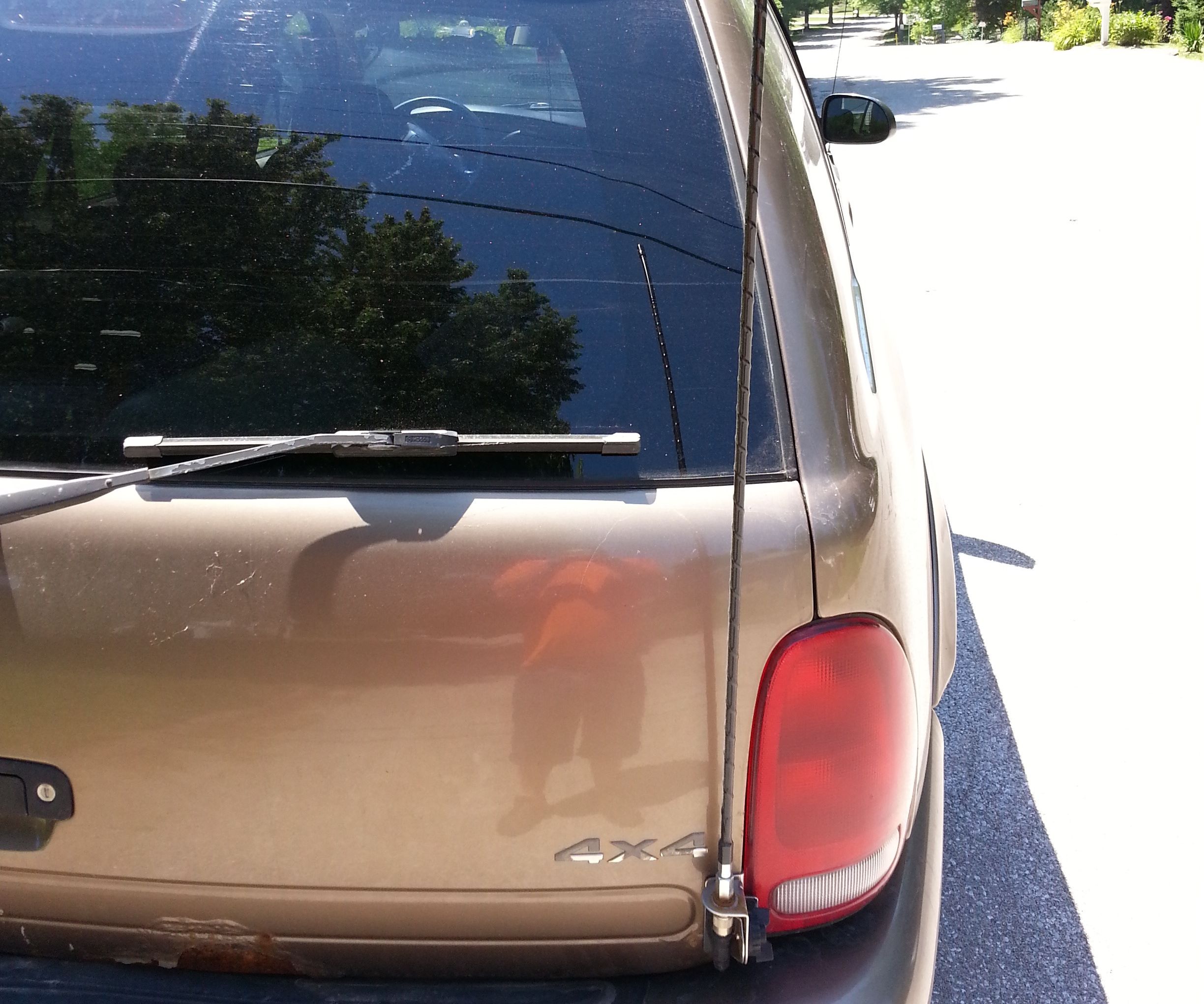 Durango rear hatch antenna mount