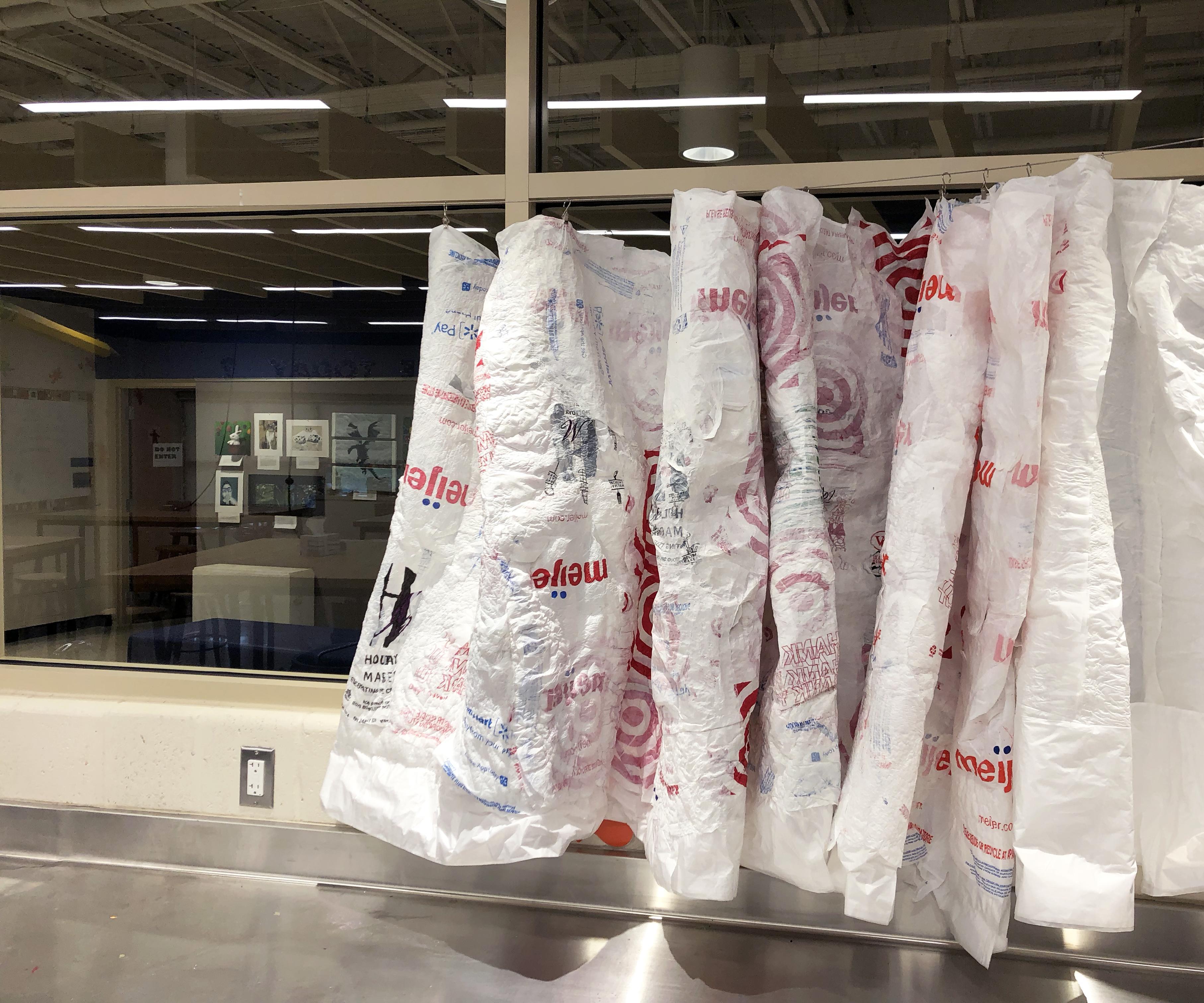 Plastic Bag Curtains