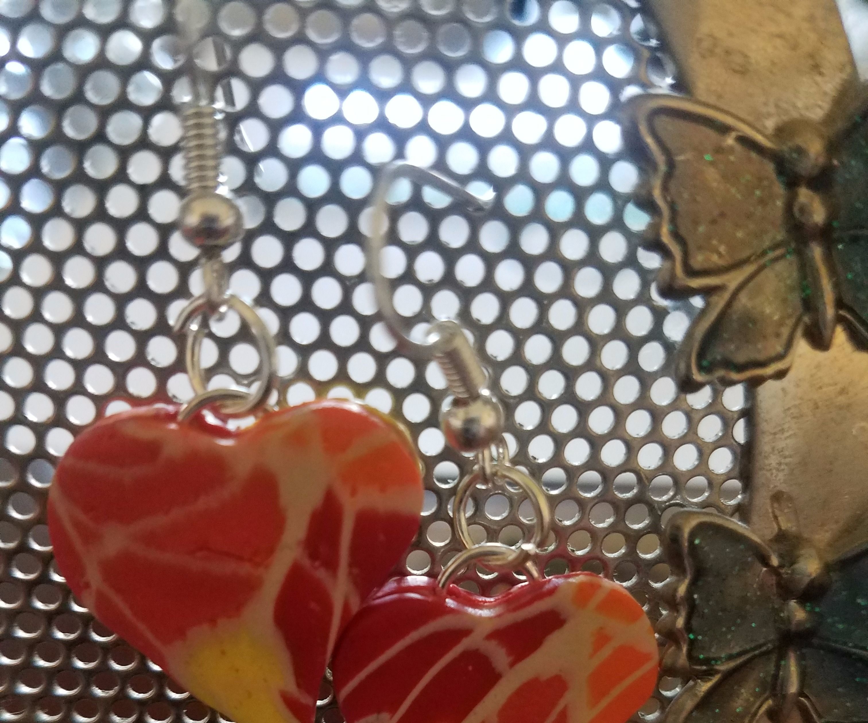 Polymer Clay Mosaic Earrings 