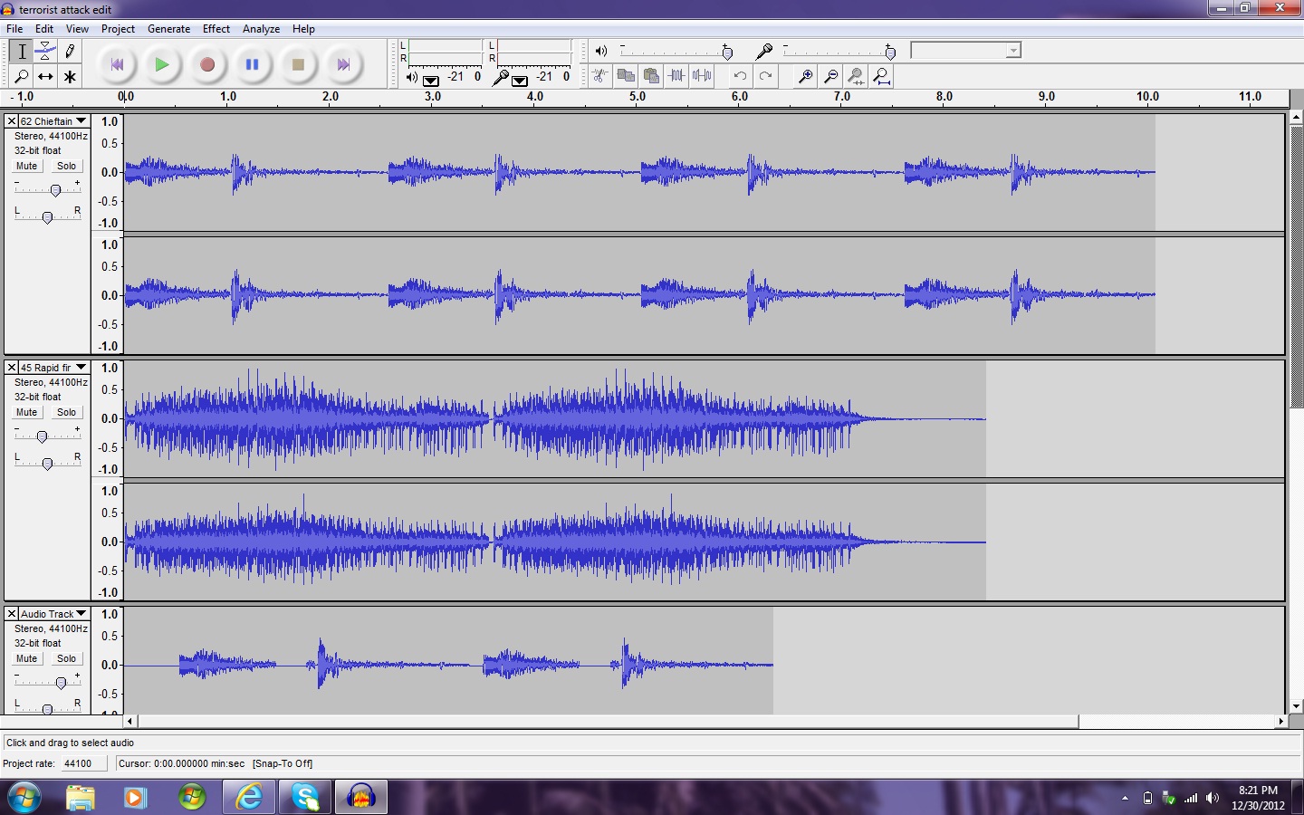 Basic recording and editing with Audacity