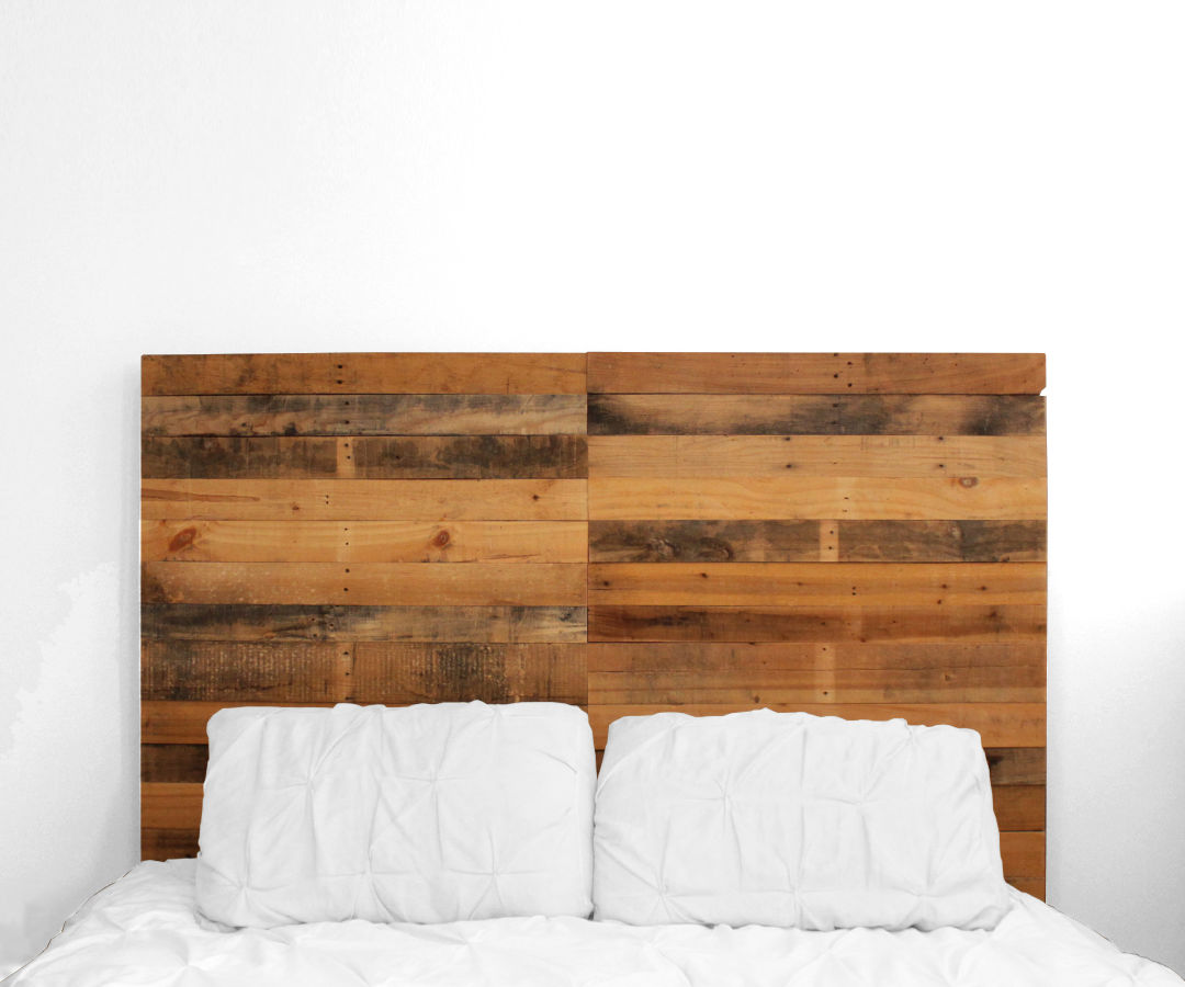 A Pallet Wood Headboard