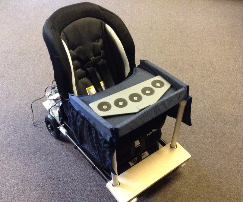 Powered mobility training device for toddlers