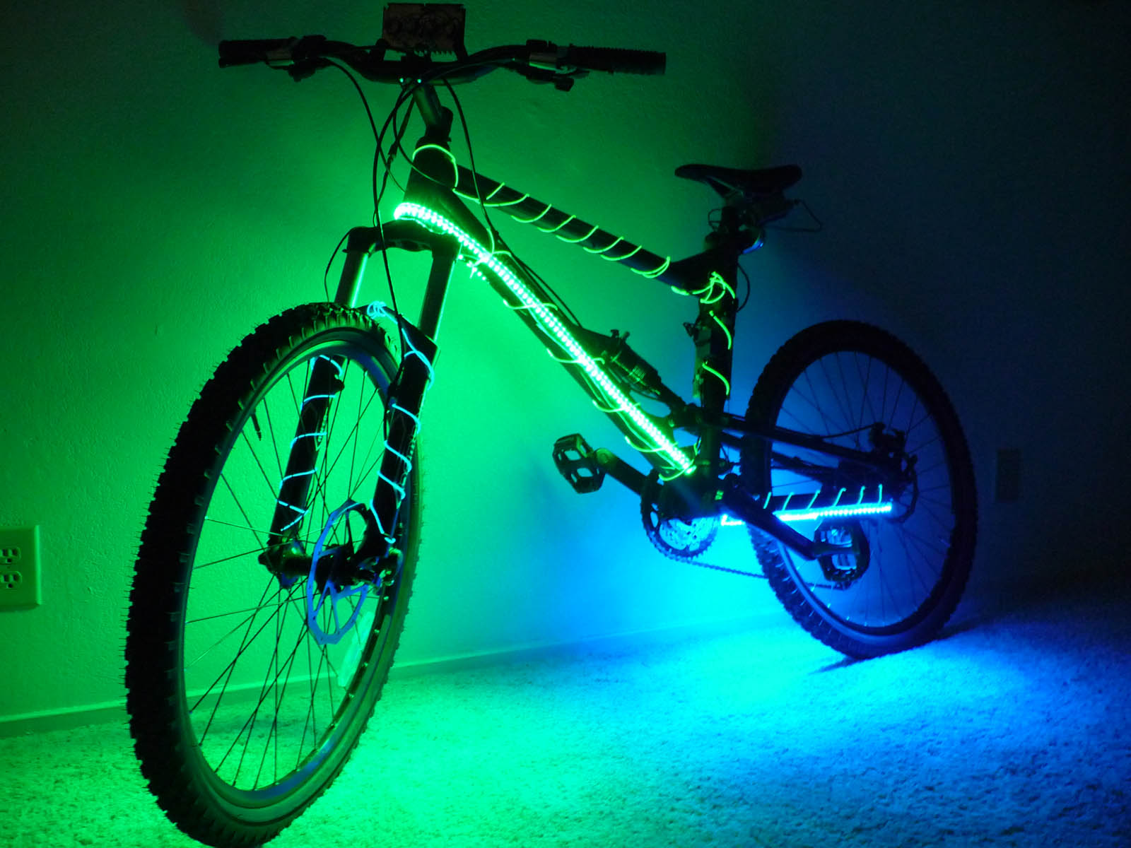 Electroluminescent Mountain Bike