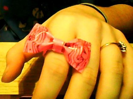 Bow Ring Out of Duct Tape