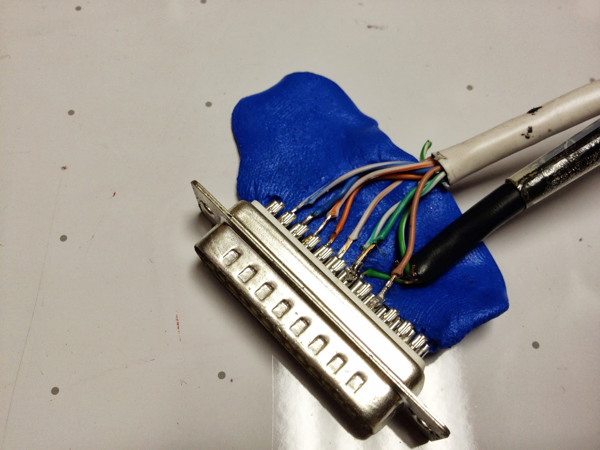 Sugru cable construction