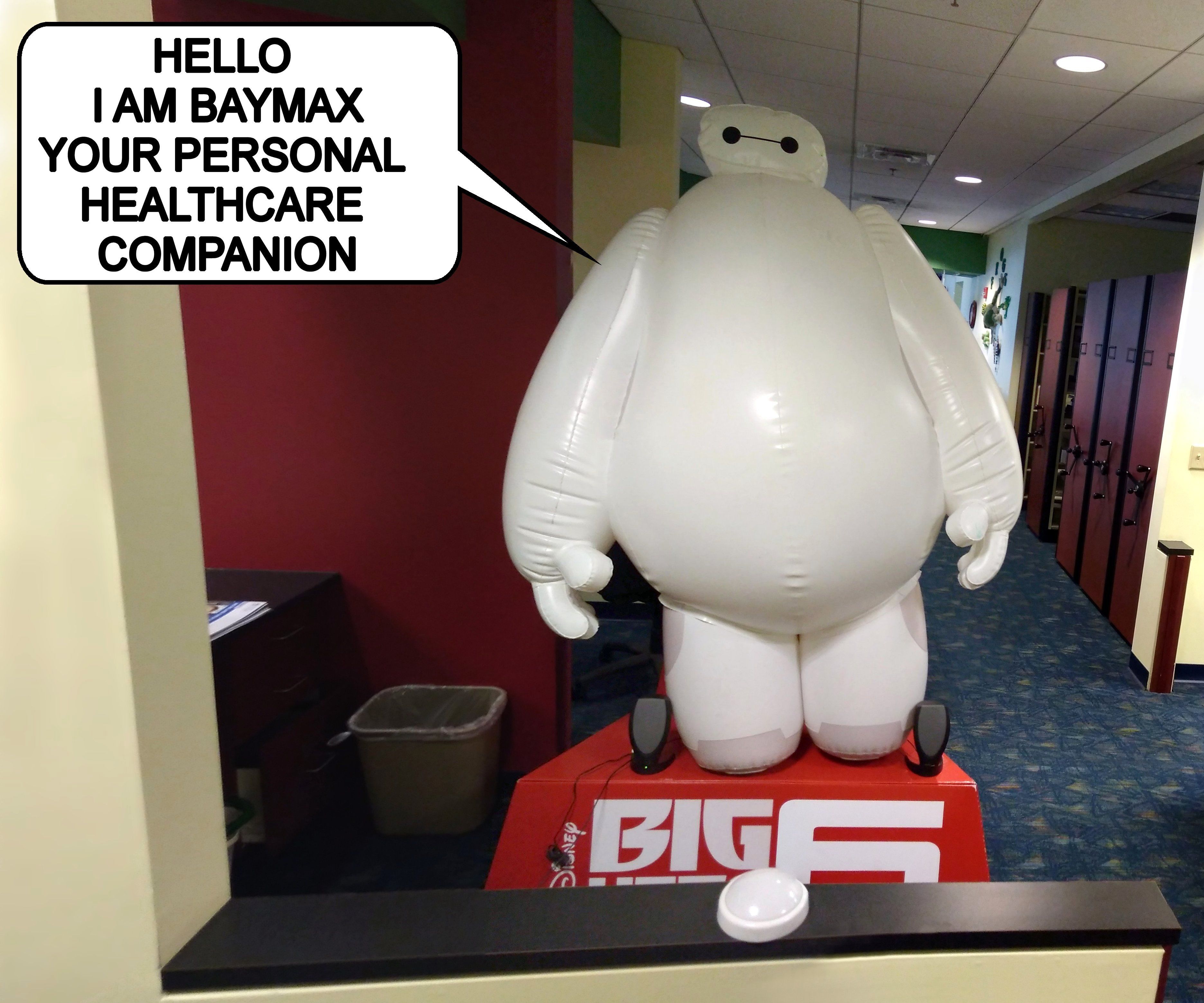 Talking Baymax Display for a Pediatrician's Office