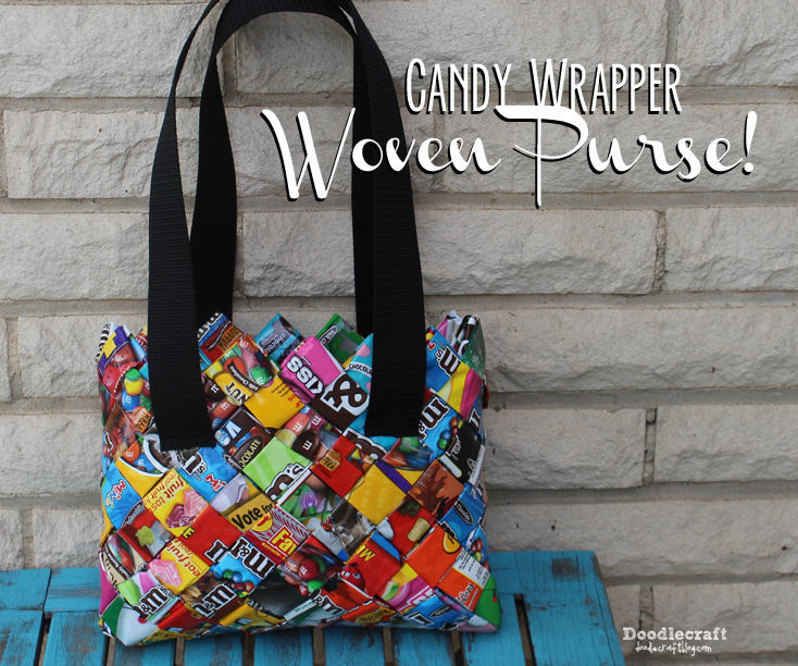 CANDY WRAPPER Woven Purse/Bag!
